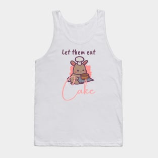 Let them Eat Cake Cute Bunny Tank Top